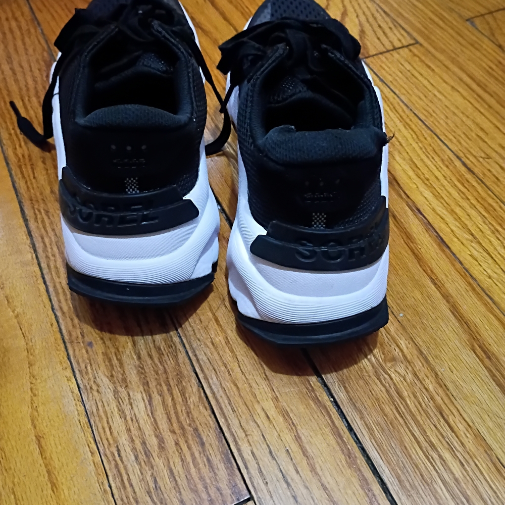 Sorel Kineric Black and White Athletic Shoes - Picture 3 of 6